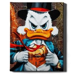 Glezna pēc numuriem, ierāmēta "Duck i bitcoin" Oh Art!, 40x50 cm cena un informācija | Gleznas pēc numuriem | 220.lv