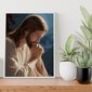 Glezna pēc numuriem, ierāmēta "Jēzus lūgšana" Oh Art! 40x50 cm цена и информация | Gleznas pēc numuriem | 220.lv