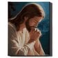 Glezna pēc numuriem, ierāmēta "Jēzus lūgšana" Oh Art! 40x50 cm cena un informācija | Gleznas pēc numuriem | 220.lv