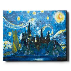 Glezna pēc numuriem, ierāmēta "Van Goga nakts" Oh Art! 40x50 cm цена и информация | Живопись по номерам | 220.lv