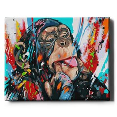 Картина по номерам "Забавная обезьяна" Oh Art! 40x50 см цена и информация | Живопись по номерам | 220.lv