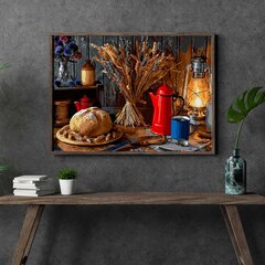Glezna pēc numuriem, ierāmēta "Garda maize" Oh Art! 40x50 cm cena un informācija | Gleznas pēc numuriem | 220.lv