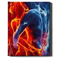 Картина по номерам "Огонь и вода" Oh Art! 40x50 см цена и информация | Живопись по номерам | 220.lv