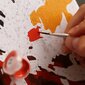 Glezna pēc numuriem, ierāmēta "Daudzkrāsains kaķis" Oh Art! 40x50 cm цена и информация | Gleznas pēc numuriem | 220.lv