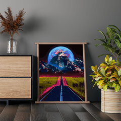 Картина по номерам "Ночная дорога" Oh Art! 40x50 см цена и информация | Живопись по номерам | 220.lv