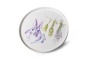 Šķīvis PROVENCE RABBIT, 25 cm, porcelāns cena un informācija | Trauki, šķīvji, pusdienu servīzes | 220.lv