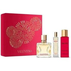 Komplekts Valentino Voce Viva Estuche sievietēm: parfimērijas ūdens EDP, 100 ml + 15 ml + ķermeņa losjons, 100 ml cena un informācija | Valentino Smaržas, kosmētika | 220.lv