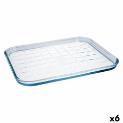 Форма для выпечки Pyrex Classic Простой 33 x 27 x 2 cm Прозрачный Cтекло (6 штук) цена и информация | Формы, посуда для выпечки | 220.lv