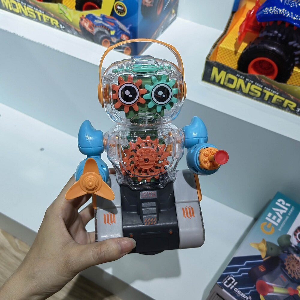 Rotaļu robots ar gaismas un skaņas efektiem cena un informācija | Rotaļlietas zēniem | 220.lv