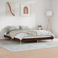 vidaXL gultas rāmis, ozolkoka krāsā, 140x200 cm, inženierijas koks цена и информация | Gultas | 220.lv