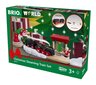 Ziemassvētku tvaika vilciena komplekts Brio cena un informācija | Rotaļlietas zēniem | 220.lv