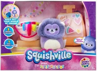 Squishville Paint Party Pracownia Пластиковая Squishmallows плюшевые набор цена и информация | Игрушки для девочек | 220.lv