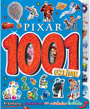 1001 uzlīme. Princeses. Pixar. Krāsošana, uzdevumi un mirdzošas līmbildes цена и информация | Книжки - раскраски | 220.lv