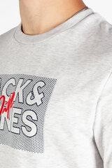 Спортивный свитер JACK&JONES 12244822WHITEMELANGE-S, серый  цена и информация | Мужские свитера | 220.lv