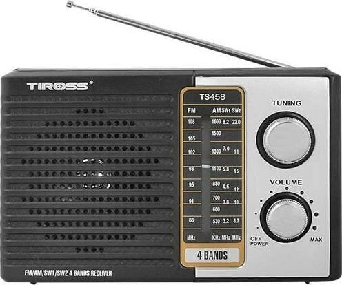 Tiross TS-458 radio cena un informācija | Radioaparāti, modinātājpulksteņi | 220.lv