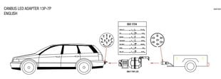 LED Piekabes lukturu Canbus adapteris 13-7 pin CARPOINT 0440141 цена и информация | Прицепы и их запчасти | 220.lv