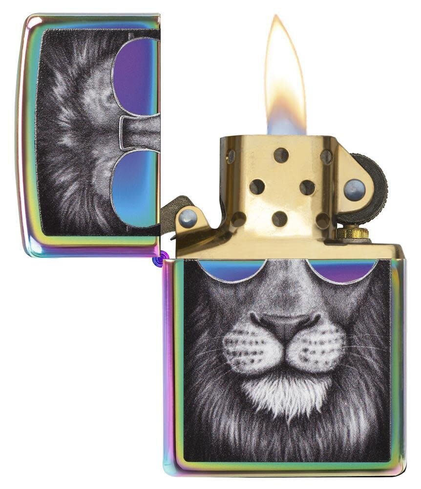 Zippo šķiltavas 151CI407606 Lion in Sunglasses cena un informācija | Šķiltavas un aksesuāri | 220.lv