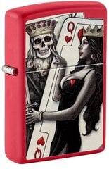 Zippo šķiltavas 48624 Skull King Queen Beauty cena un informācija | Šķiltavas un aksesuāri | 220.lv