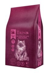 Dr. TREND. Premium Sausā barība sterilizētiem kaķiem ar lasi15 kg cena un informācija | Sausā barība kaķiem | 220.lv