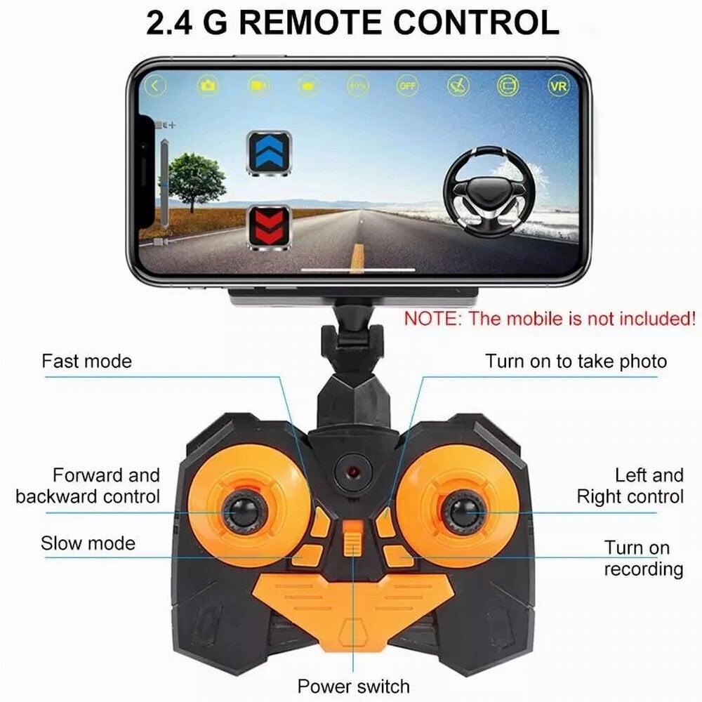Bezceļa tālvadības automašīna ar HD kameru un aplikāciju, LH-C023AS cena un informācija | Rotaļlietas zēniem | 220.lv