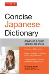 Tuttle Concise Japanese Dictionary: Japanese-English English-Japanese Third Edition цена и информация | Пособия по изучению иностранных языков | 220.lv