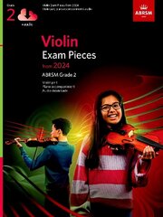 Violin Exam Pieces from 2024, ABRSM Grade 2, Violin Part, Piano Accompaniment & Audio cena un informācija | Mākslas grāmatas | 220.lv