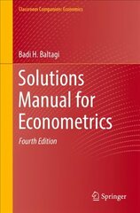 Solutions Manual for Econometrics 4th ed. 2022 цена и информация | Книги по экономике | 220.lv