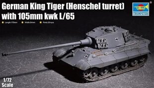 Trumpeter TRUMPETER King Tiger ar 105 mm tanks cena un informācija | Līmējamie modeļi | 220.lv