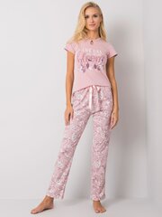 Pidžama sievietēm, gaiši rozā цена и информация | Женские пижамы, ночнушки | 220.lv