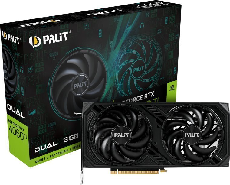 Videokarte GeForce RTX 4060 Ti Dual (NE6406T019P1-1060D) цена и информация | Videokartes (GPU) | 220.lv