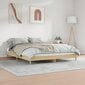 vidaXL gultas rāmis, ozolkoka krāsā, 160x200 cm, inženierijas koks cena un informācija | Gultas | 220.lv