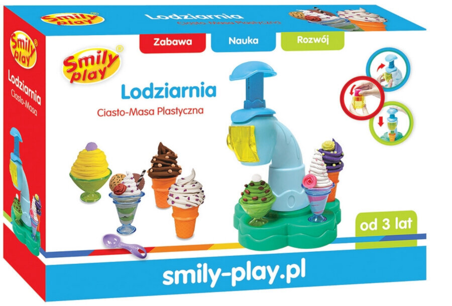 Plastilīns ar veidnēm Smily Play. Saldējuma fabrika cena un informācija | Attīstošās rotaļlietas | 220.lv