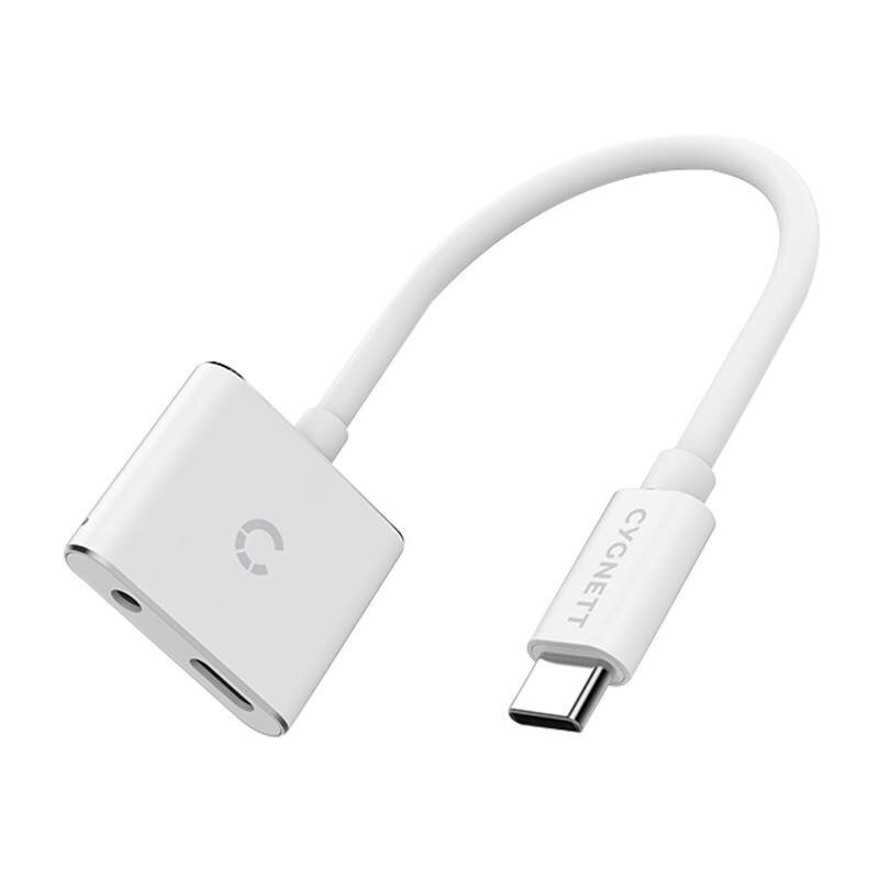 Adapteris audio USB-C to 3.5mm i USB-C Cygnett Essential cena un informācija | Adapteri un USB centrmezgli | 220.lv