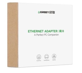 UGREEN Внешний адаптер UGREEN Gigabit Ethernet USB 3.0 (серый) цена и информация | Адаптеры и USB разветвители | 220.lv