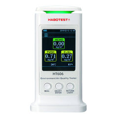 Habotest HT606 viedais gaisa kvalitātes detektors cena un informācija | Mitruma, temperatūras, pH, ORP mērītāji | 220.lv