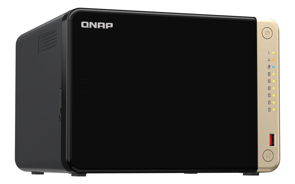 Tīkla glabātuve Qnap TS-664-8G Melns cena un informācija | Iekšējie cietie diski (HDD, SSD, Hybrid) | 220.lv