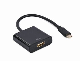 Gembird Переходник USB-C на HDMI 4K 60 Гц женский 15 см цена и информация | Адаптеры и USB разветвители | 220.lv