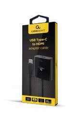 Adapteris Gembird USB Type-C Male - HDMI Female 4K@60Hz 15cm cena un informācija | Adapteri un USB centrmezgli | 220.lv