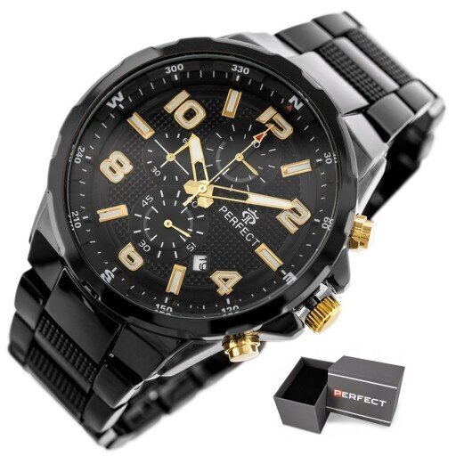 Vīriešu pulkstenis Perfect Ramon, tērauds cena un informācija | Vīriešu pulksteņi | 220.lv