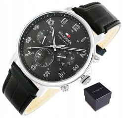 Tommy Hilfiger vīriešu pulkstenis, ādas siksniņa cena un informācija | Vīriešu pulksteņi | 220.lv