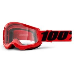 Saulesbrilles 100 % Downhill Strata 2 Goggle Sarkans Viens izmērs Motokross cena un informācija | Moto piederumi | 220.lv