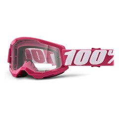 Saulesbrilles 100 % Downhill Strata 2 Goggle Sarkans Viens izmērs Motokross cena un informācija | Moto piederumi | 220.lv