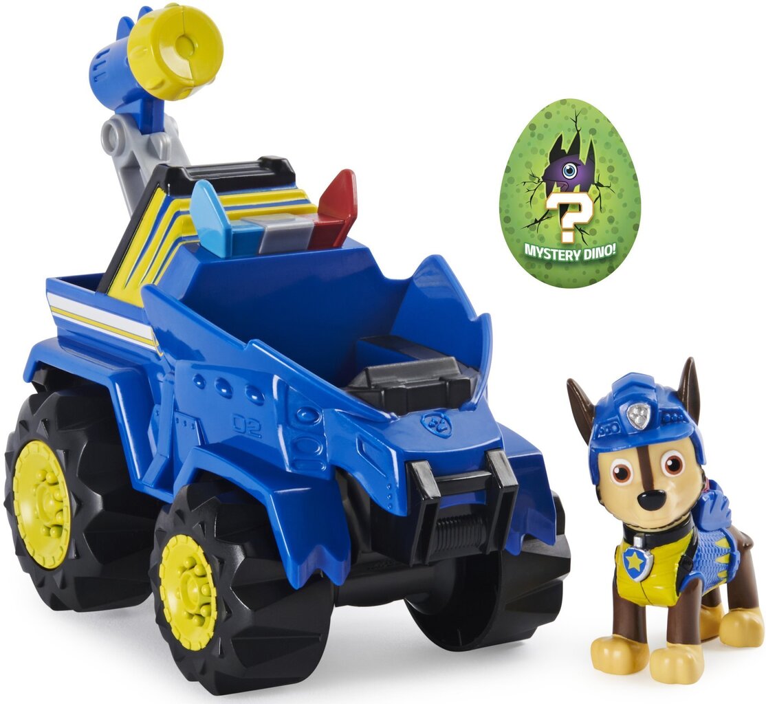 Dino Rescue Chase Paw Patrol + policijas auto + dinozaurs cena un informācija | Rotaļlietas zēniem | 220.lv