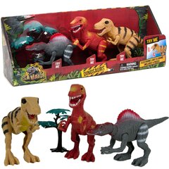 Komplekts Figūra Dinozaurs ar gaismām un skaņām 3 gab. cena un informācija | Rotaļlietas zēniem | 220.lv