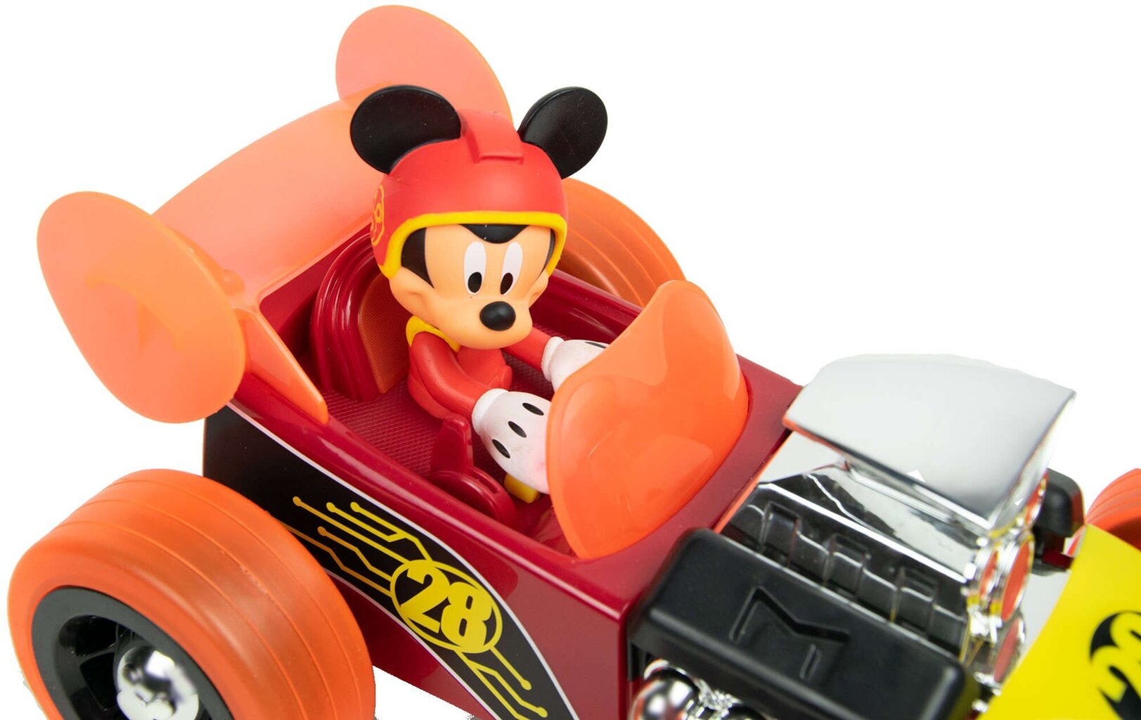 Auto Super Charged Hot Rod RC tālvadības pults Disney Mickey cena un informācija | Rotaļlietas zēniem | 220.lv
