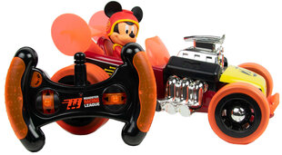 Auto Super Charged Hot Rod RC tālvadības pults Disney Mickey цена и информация | Конструктор автомобилей игрушки для мальчиков | 220.lv