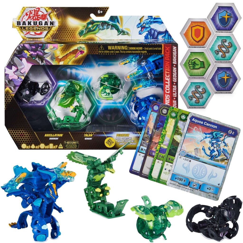 Komplekts Bakugan Legends Auxillataur 5 figūriņas цена | 220.lv