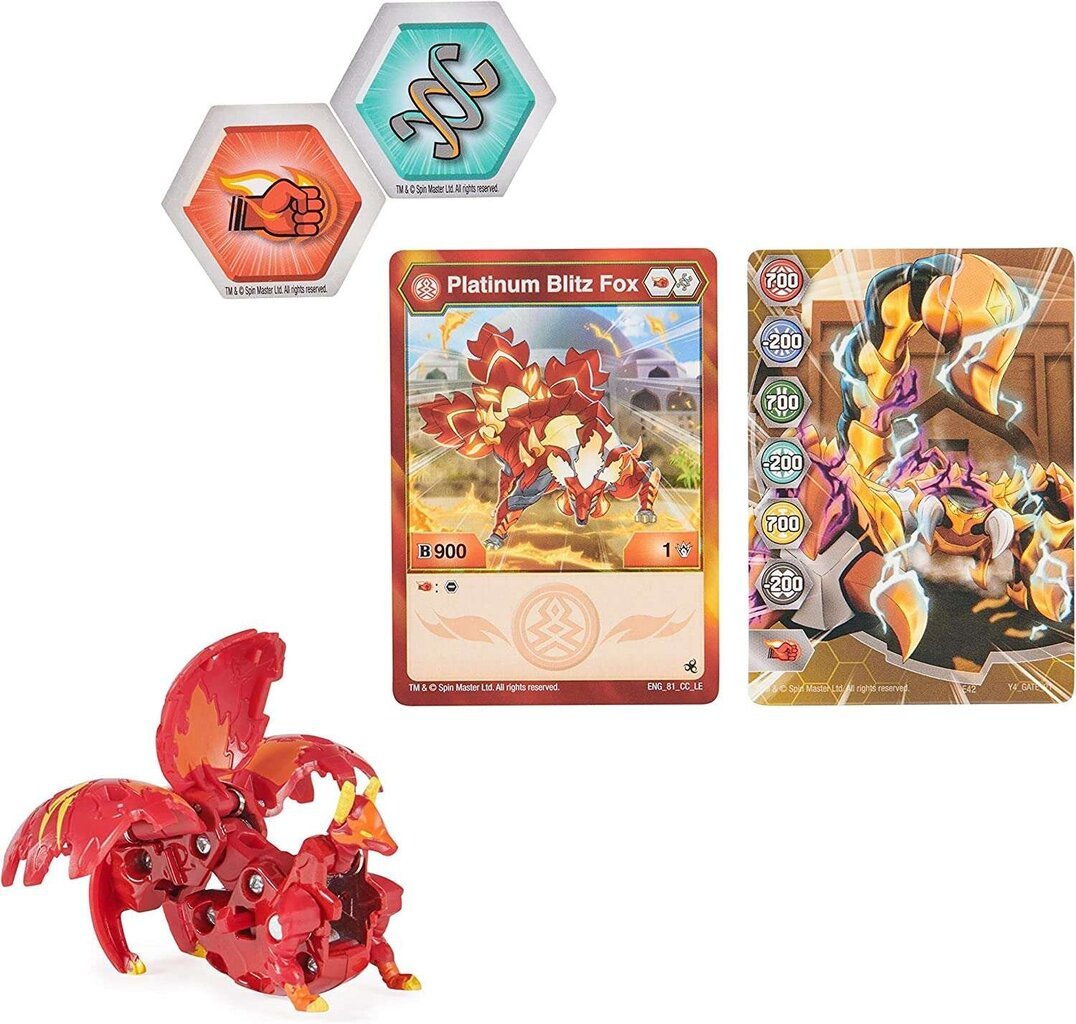 Figūra Blitz Fox Bakugan Legends Platinum un kartes цена и информация | Rotaļlietas zēniem | 220.lv