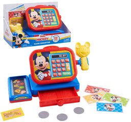 Elektroniskais kases aparāts Disney Mickey Mouse ar piederumiem cena un informācija | Rotaļlietas meitenēm | 220.lv