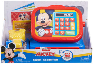 Elektroniskais kases aparāts Disney Mickey Mouse ar piederumiem cena un informācija | Rotaļlietas meitenēm | 220.lv